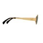 CELINE TRIOMPHE METAL 02 SUNGLASSES IN METAL GOLD-GREEN