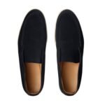 LORO PIANA OPEN WALK ANKLE BOOT ARGO BLUE MELANGE