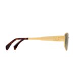 CELINE TRIOMPHE METAL 04 SUNGLASSES IN METAL GOLD-GREEN