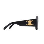 CELINE TRIOMPHE XL 02 SUNGLASSES IN ACETATE BLACK