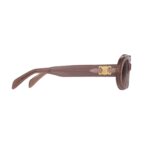 CELINE TRIOMPHE 01 SUNGLASSES IN ACETATE MILKY HAZELNUT