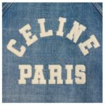 CELINE TEDDY JACKET IN CLEAN OCEAN BREATHE WASH DENIM