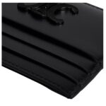 CELINE CARD HOLDER TRIOMPHE IN SHINY CALFSKIN BLACK-BLACK