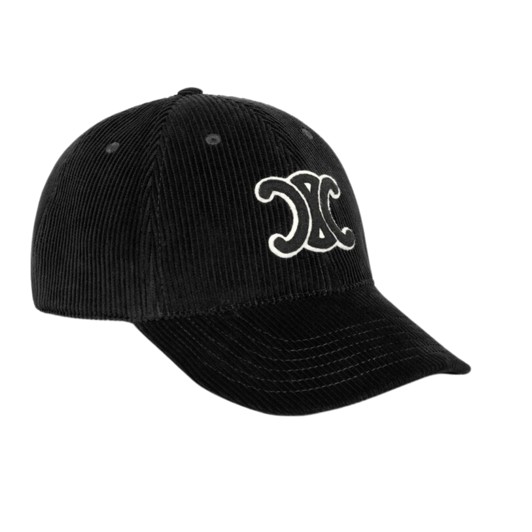 5 CELINE TRIOMPHE BASEBALL CAP IN CORDUROY