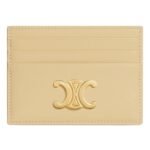 CELINE CARD HOLDER TRIOMPHE IN SHINY CALFSKIN BLACK
