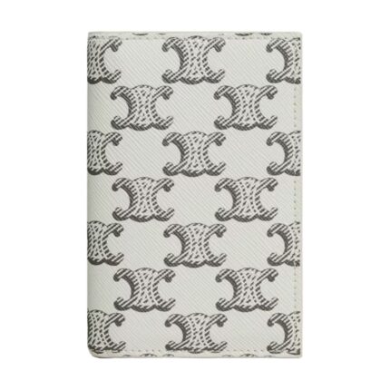 CELINE VERTICAL CARD HOLDER IN TRIOMPHE CANVAS BLACK