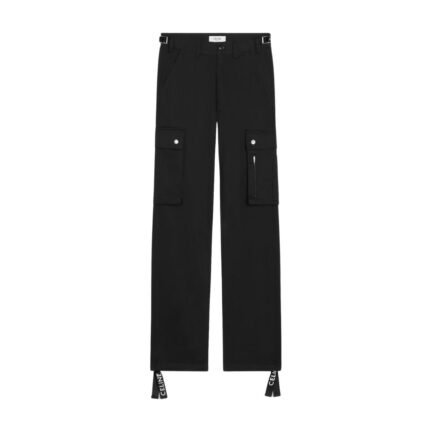 CELINE CARGO PANTS IN COTTON LINEN BEIGE