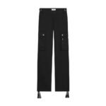 CELINE CARGO PANTS IN COTTON LINEN BLACK