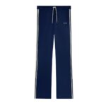 CELINE TRACKSUIT PANTS IN DOUBLE FACE JERSEY VERT BOUTEILLE-OFF WHITE
