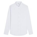 CELINE LOOSE SHIRT WITH INVERTED COLLAR IN COTTON POPLIN WHITE