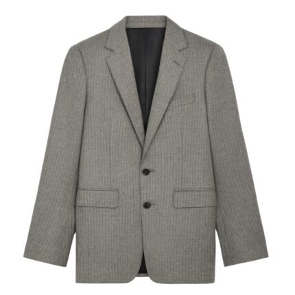 CELINE CLASSIC JACKET IN STRIPED FLANNEL