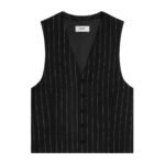 CELINE VEST IN WIDE PINSTRIPE VIRGIN WOOL
