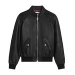 CELINE ZIPPED BLOUSON JACKET IN SOFT LAMBSKIN