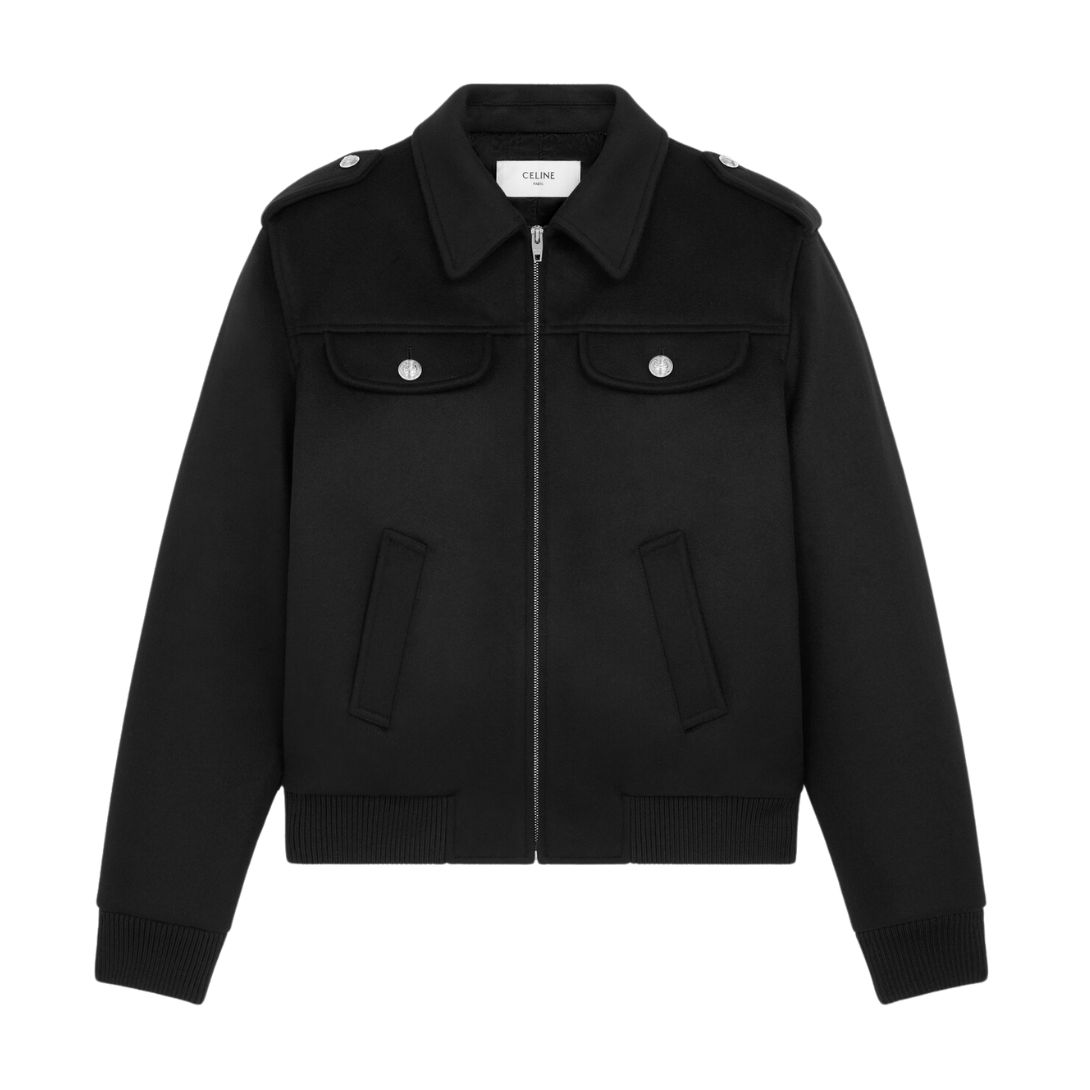 5 CELINE MILITARY BLOUSON IN CASHMERE CLOTH
