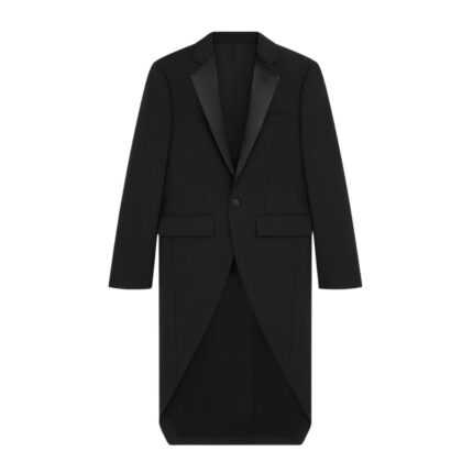 CELINE LONG TUX JACKET IN MOHAIR GABARDINE