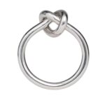 CELINE KNOT RING IN BRASS WITH GOLD FINISH
