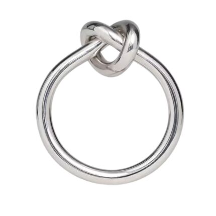 CELINE KNOT RING IN BRASS WITH GOLD FINISH