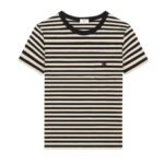 CELINE TRIOMPHE REGULAR T SHIRT IN STRIPED JERSEY