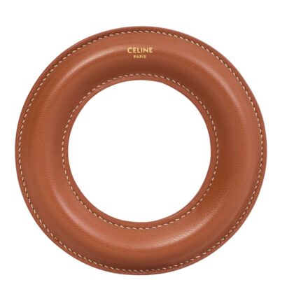 CELINE BANGLE IN LAMBSKIN LIGHT BURGUNDY