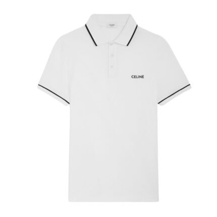 CELINE CLASSIC POLO SHIRT IN COTTON PIQUÉ