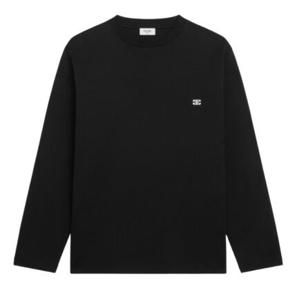 CELINE TRIOMPHE T SHIRT IN COTTON JERSEY