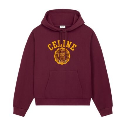 CELINE BLASON HOOODIE IN COTTON FLEECE