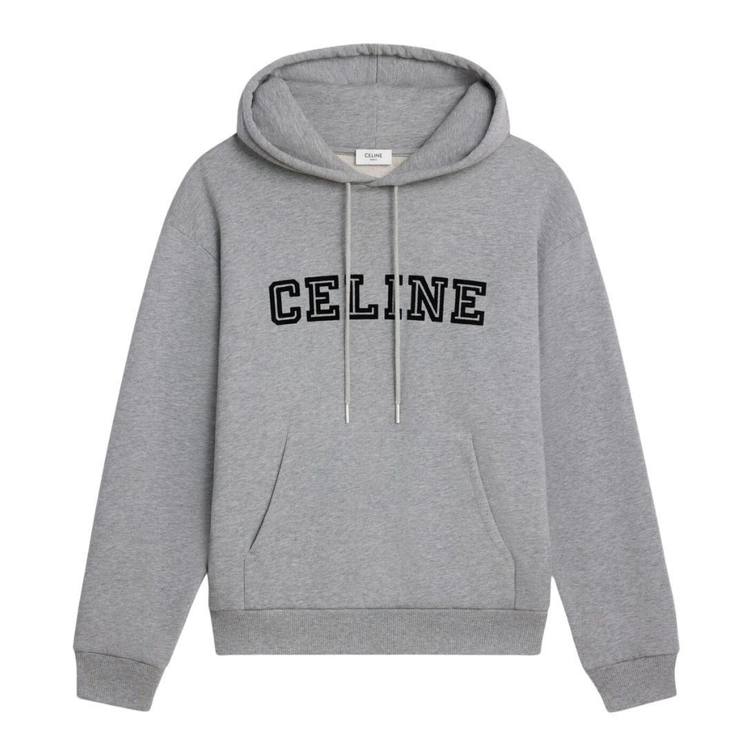 5 CELINE LOOSE HOODIE IN COTTON FLEECE