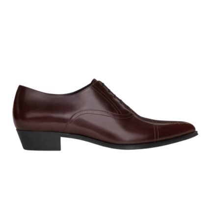 CELINE JUDE PERFORATED OXFORD IN POLISHED BULL DARK BROWN