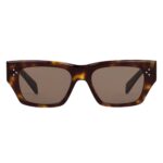 CELINE BLACK FRAME 55 SUNGLASSES IN ACETATE BLACK