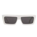 CELINE MONOCHROMS 02 SUNGLASSES IN ACETATE WHITE