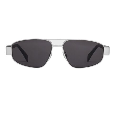 CELINE TRIOMPHE METAL 03 SUNGLASSES IN METAL BLACK-BROWN
