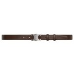 CELINE MEDIUM TRIOMPHE BELT IN TAURILLON LEATHER BLACK