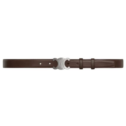 CELINE MEDIUM TRIOMPHE BELT IN TAURILLON LEATHER ECORCE