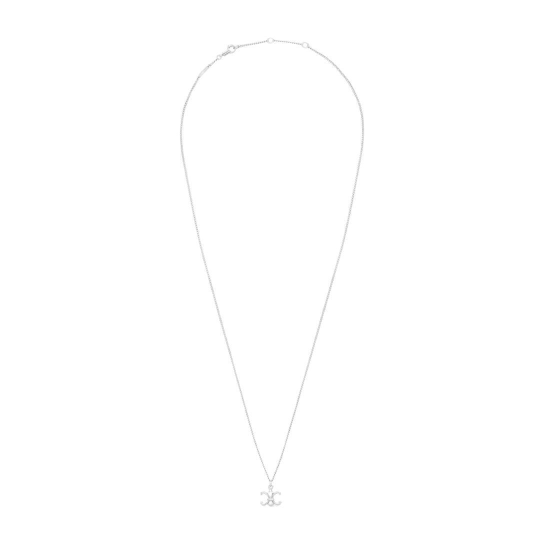 5 CELINE TRIOMPHE DE LYS NECKLACE IN STERLING SILVER