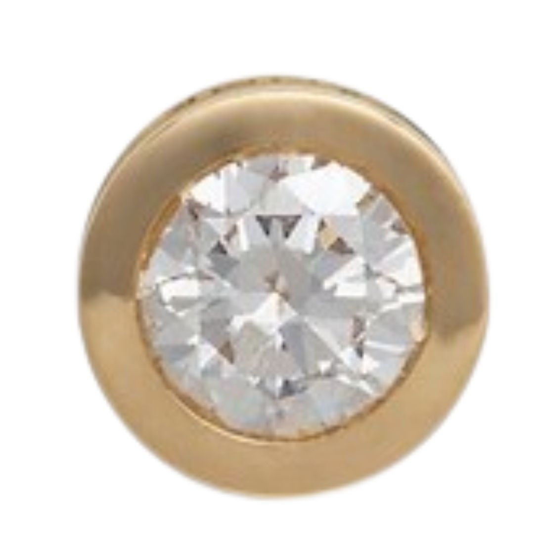 5 CELINE SENTIMENTAL BRILLANT STUD IN YELLOW GOLD AND DIAMOND