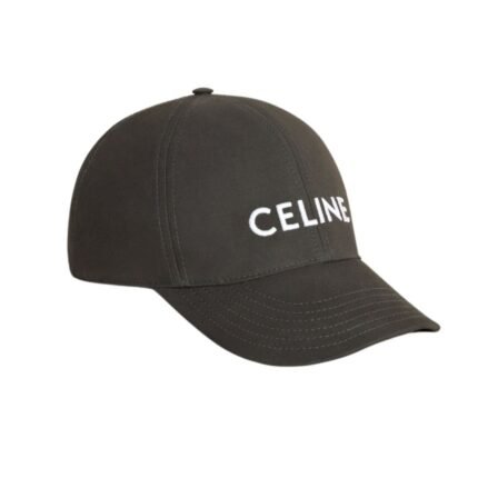 CELINE BASEBALL CAP IN COTTON EBENE