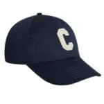 CELINE INITIAL BASEBALL CAP IN COTTON BLACK