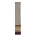 CELINE SCARF IN BRUSHED FAIR ISLE ALPACA WOOL