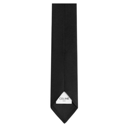 CELINE THIN TIE IN DIAGONAL SILK