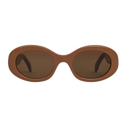 CELINE TRIOMPHE 01 SUNGLASSES IN ACETATE CAMEL