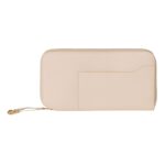 LORO PIANA EXTRA ZIP AROUND PURSE CREAMED HONEY
