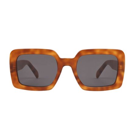 CELINE TRIOMPHE 13 SUNGLASSES IN ACETATE RED HAVANA