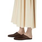 LORO PIANA ALBA FLAT MULE TABAC COLONIA