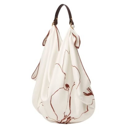 LORO PIANA FOULARD HANDLE DARK CHOCOLATE LICORICE
