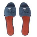 LORO PIANA SUMMER CHARMS SANDAL DENIM