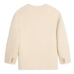 CELINE OVERSIZED JACKET IN BOUCLÉ TWEED CASHMERE IVOIRE