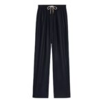 CELINE STRAIGHT JOGGING PANTS IN CASHMERE FLANNEL BLACK