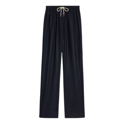 CELINE STRAIGHT JOGGING PANTS IN CASHMERE FLANNEL BLACK