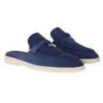 LORO PIANA BABOUCHE CHARMS WALK LOAFER BLUE FLUORITE