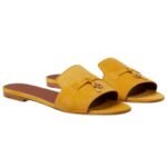 LORO PIANA SUMMER CHARMS SANDAL SAFFRON TEA